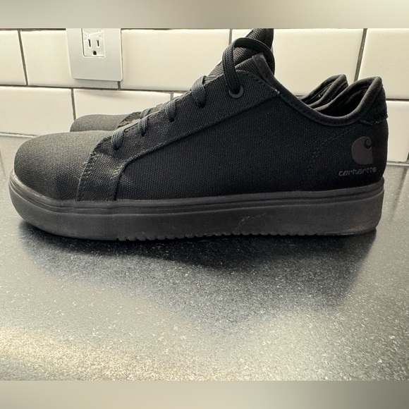 Carhartt Detroit Low Nano Toe work Shoe Sneaker Men’s Sz 8 Black Canvas new - Picture 9 of 13